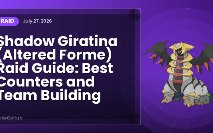 Shadow Giratina (Altered Forme) Raid Guide: Best Counters and Team Building — raid cover art featuring Giratina, PokeGoHub
