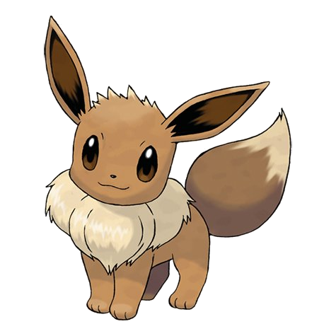 Eevee official artwork, a Pokemon with multiple evolution choices in Pokemon GO
