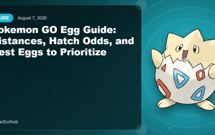 Pokemon GO Egg Guide editorial cover featuring Togepi, PokeGoHub
