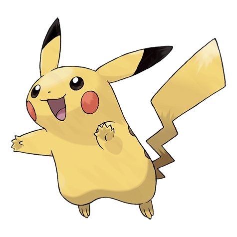 Pikachu official artwork, one of the most iconic Pokemon for new Pokemon GO players