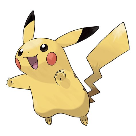 Pikachu official artwork, one of the most iconic Pokemon for new Pokemon GO players