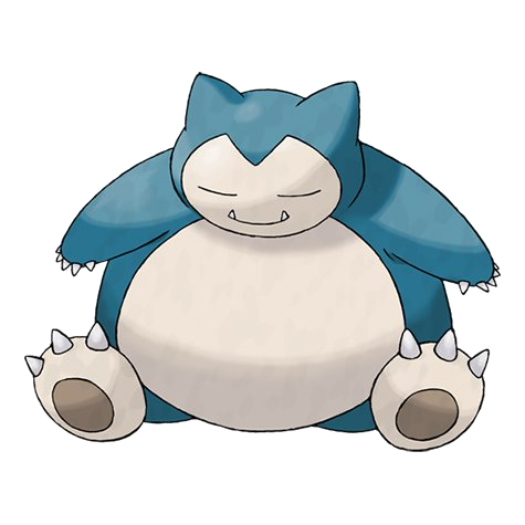 Snorlax official artwork, a common Gym defender in Pokemon GO