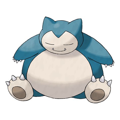 Snorlax official artwork, a common Gym defender in Pokemon GO
