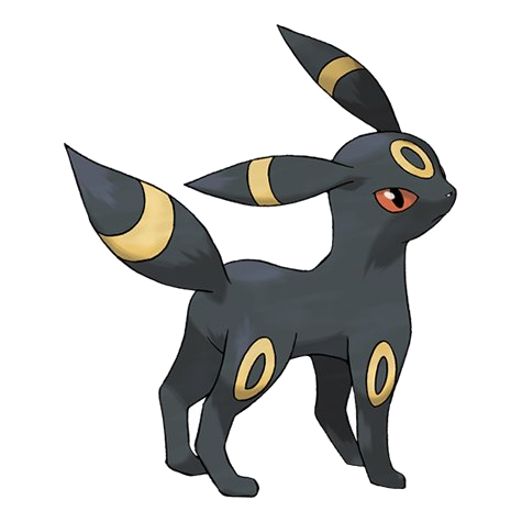 Umbreon official artwork, an Eevee evolution unlocked through Buddy friendship in Pokemon GO