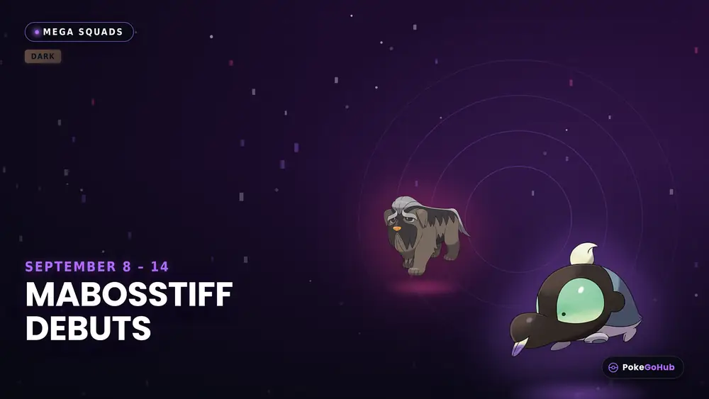 Mabosstiff y Maschiff en el evento Mega Squads de Pokemon GO con Mega Raids Super Max